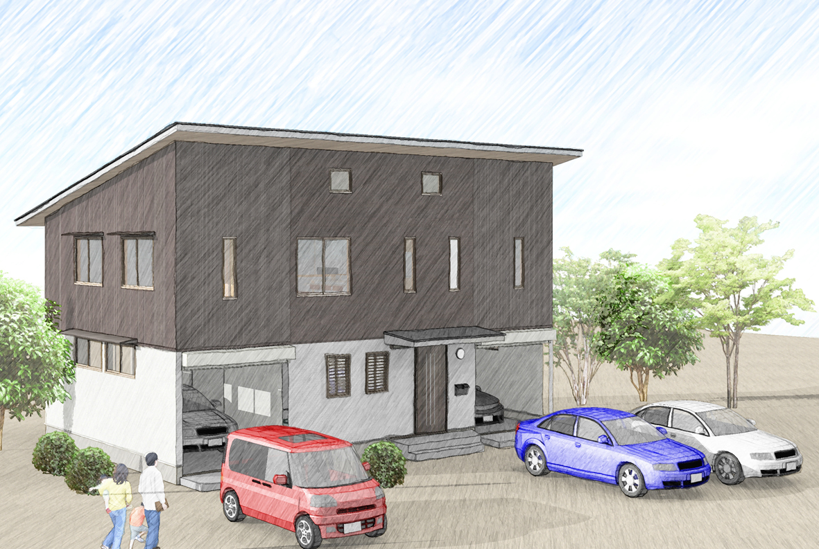 ■ ８／６・７ 「ビルトインガレージのある 2階リビングの家」　構造見学会を開催！■ 島田市初倉エリア