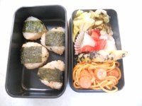 娘のお弁当 父が作る