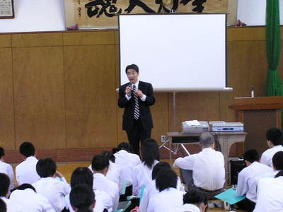 中学生と仕事