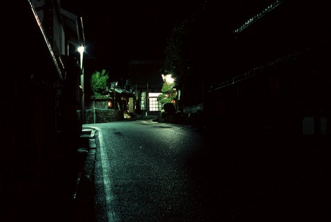 吹屋（５）　夜の街並み　過去の旅行写真