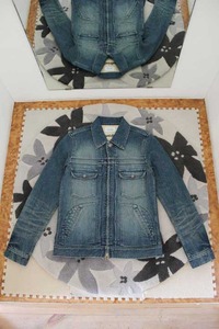 『ICHI-MIRI』 double york zip denim jacket
