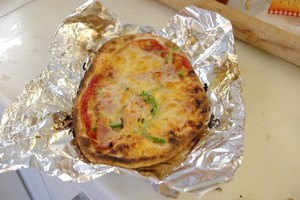 ピザを焼く