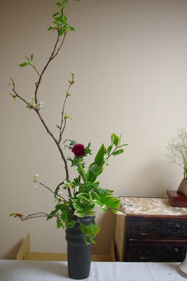 山桜をいける