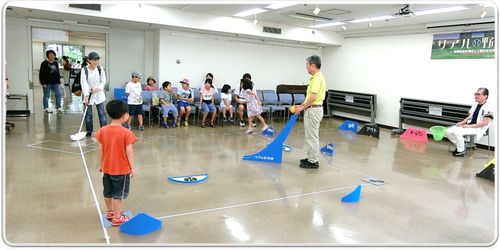 リアル野球盤体験の様子 リアル野球盤体験の様子