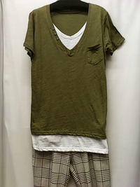 セール★よれっと感がかっこいいVネックTシャツ セール★よれっと感がかっこいいVネックTシャツ