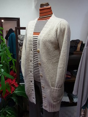 ラメ入りロングカーデ