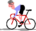 林道を走る自転車