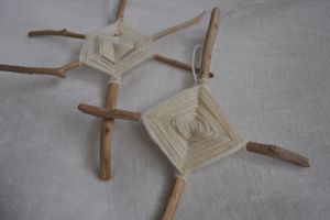 Xmas オーナメント〈ゴッズアイ〉作り報告