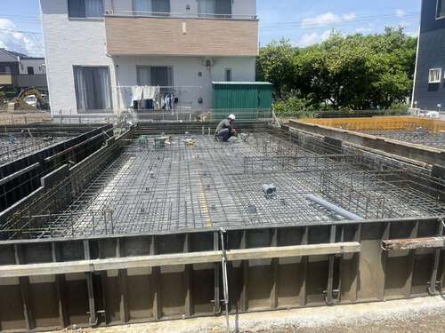 駿河区東新田(基礎配筋工事)(#^^#) 駿河区東新田(基礎配筋工事)(#^^#)