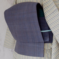 嬉しい！手紡ぎ手織り草木染二部式帯新作出ました！