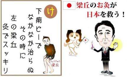 お灸いろは歌 【け】下痢