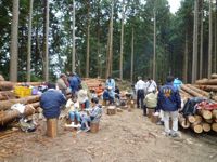 森とま伐採見学会+森林運動会
