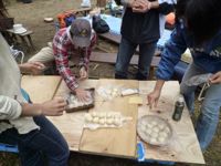 伐採見学会+料理