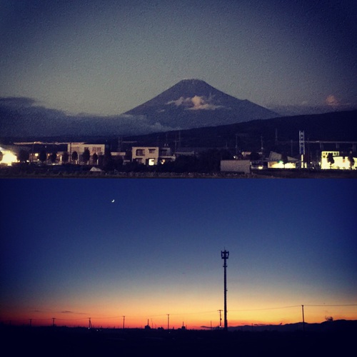 夕刻の富士山～１１月１５日～