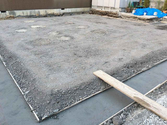地盤改良が終わり、基礎工事へ!! 地盤改良が終わり、基礎工事へ!!