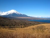 山中湖,風花,富士山
