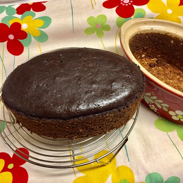 アルザス陶器でチョコケーキ風♪ アルザス陶器でチョコケーキ風♪