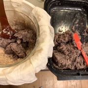 ガスレンジのグリルで小豆を煮て甘酒あんこに… ガスレンジのグリルで小豆を煮て甘酒あんこに…