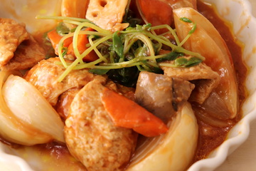 大豆ミートと玉ねぎマリネの発酵酢豚風 大豆ミートと玉ねぎマリネの発酵酢豚風