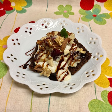 アルザス陶器でチョコケーキ風♪ アルザス陶器でチョコケーキ風♪