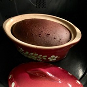 アルザス陶器でチョコケーキ風♪ アルザス陶器でチョコケーキ風♪