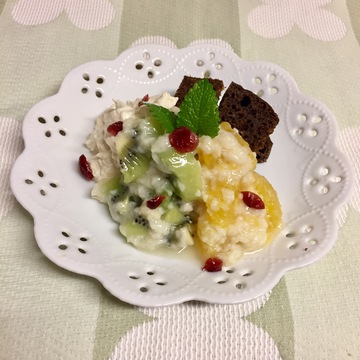 キウイと甘夏の甘酒スイーツ♪ キウイと甘夏の甘酒スイーツ♪