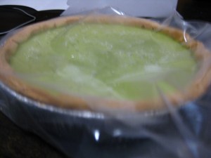 抹茶のベイクドチーズケーキ