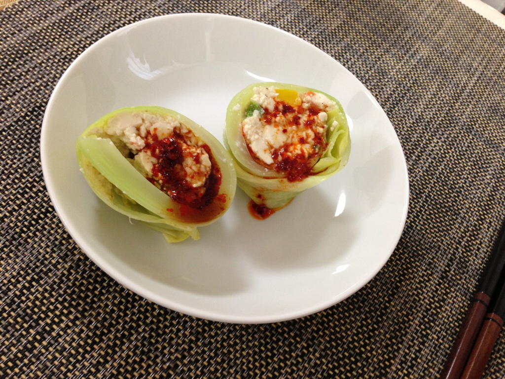 春キャベツの豆腐ロール 春キャベツの豆腐ロール