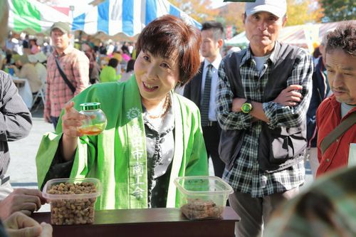 染谷市長も激励を! 染谷市長も激励を!