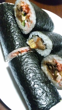 節分、恵方巻き