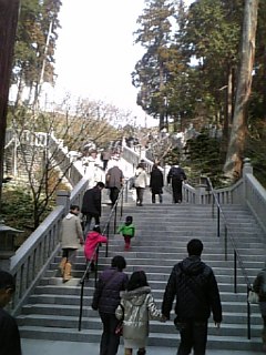 登って、お参り