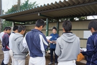 県立池新田高校野球部でアンチドーピング講座