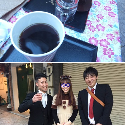 かしゅかしゅさんのコーヒー コーヒー好き男性2人組 かしゅかしゅさんのコーヒー コーヒー好き男性2人組