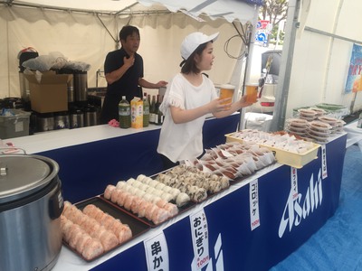 アサヒビールカーニバルビアガーデン byジョルダン 生ビール おにぎり コロッケ 焼きそば アサヒビールカーニバルビアガーデン byジョルダン 生ビール おにぎり コロッケ 焼きそば