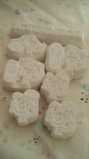 初彫り 消しゴムはんこ。