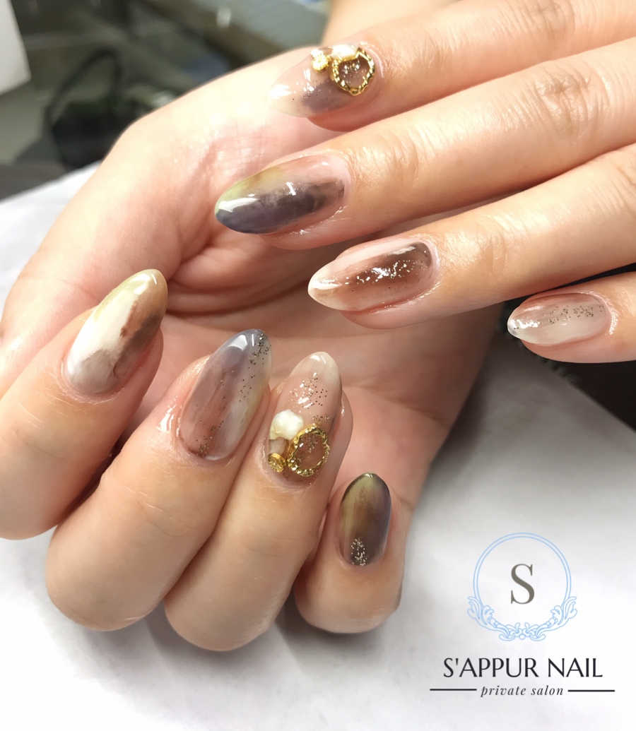 冬大人ニュアンスネイル* 冬大人ニュアンスネイル*