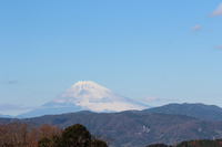 伊東小室山から見る亀石峠と富士山