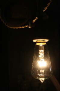 エジソン電球の灯火