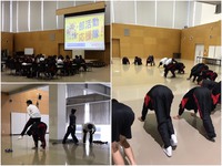 部活動応援隊！セミナー開催していました！：静岡市　静岡城南高校　サッカー　ストレッチ　体幹トレーニング