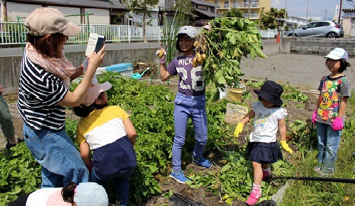 子供達とジャガイモ掘り会