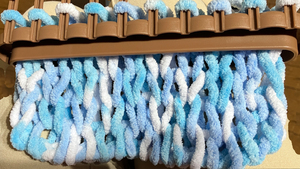 毛糸deリリアンでマフラーの編み方応用編