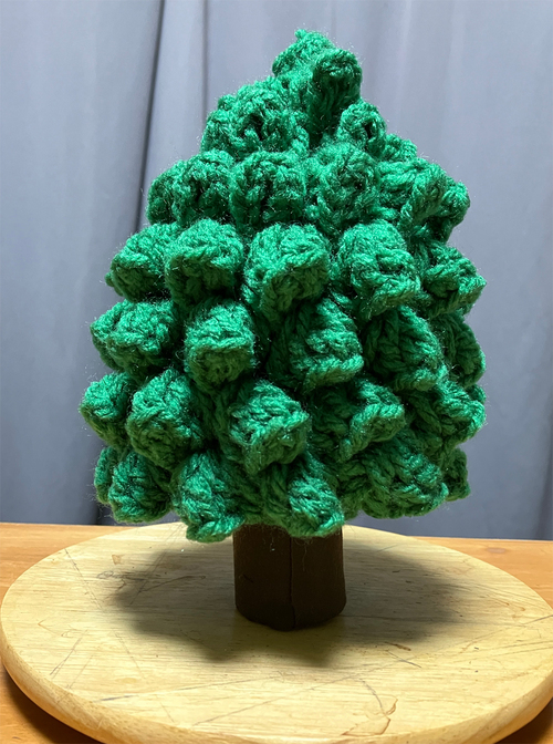 クリスマスツリーの編み方動画