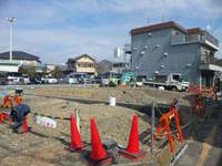 清水区渋川造成中！