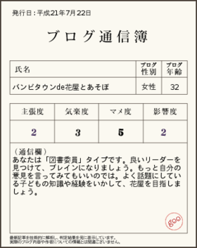 通信簿。