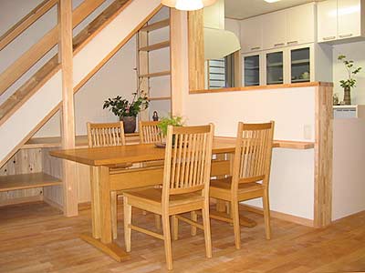 住宅見学会（島田市）にバーズの家具