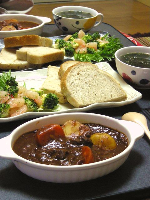 精一杯の洋食ディナー（笑）