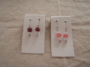 天然石アクセサリー　バングル&ピアス