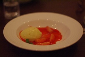 柑橘と豆腐のシャーベット