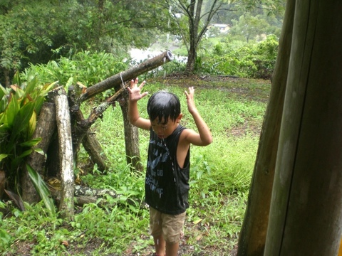 (昨日は)雨なのにＢＢＱ