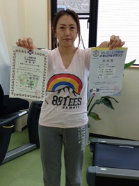 捻挫からレース復帰できました